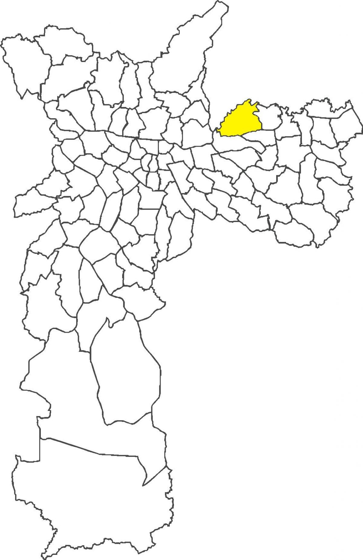 Mapa Cangaíba distriktu
