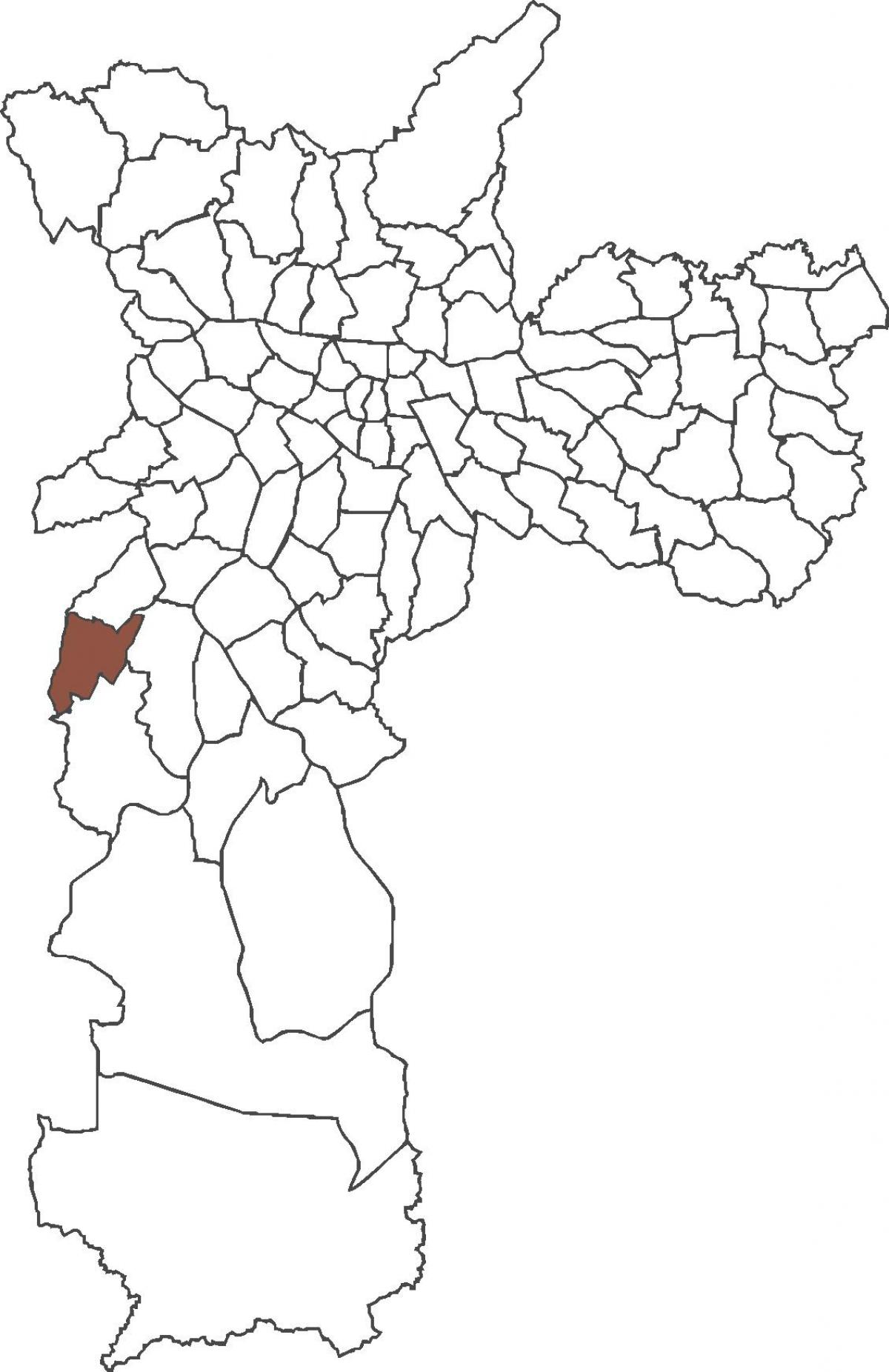 Mapa Capão Redondo distriktu