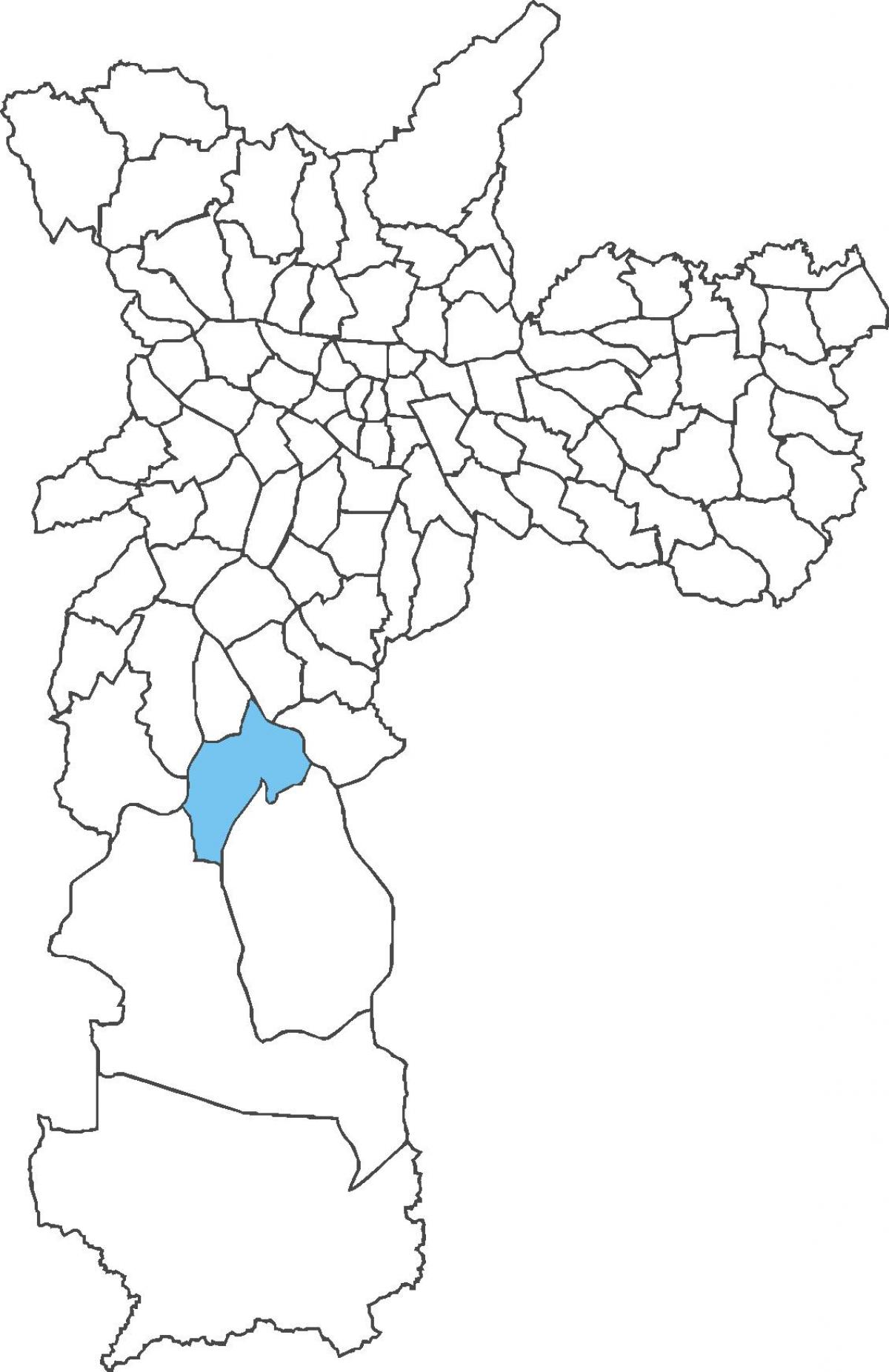 Mapa Cidade Dutra distriktu