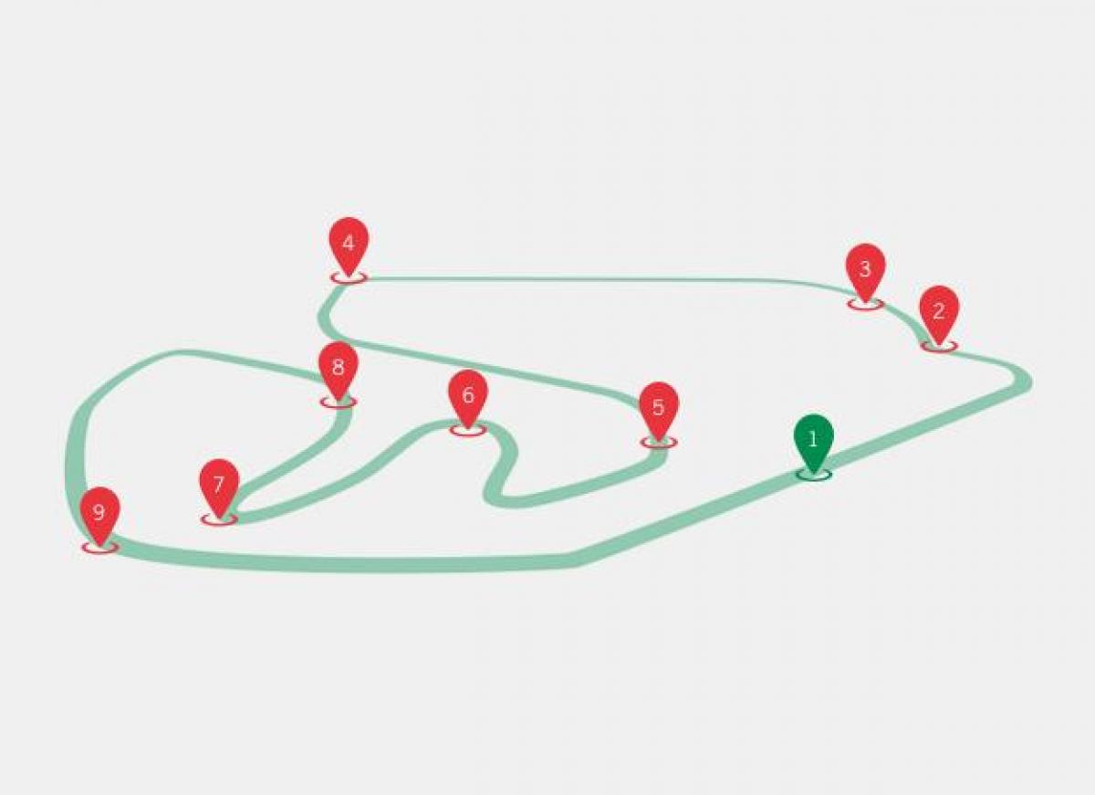 Mapa GP Brazilu F1