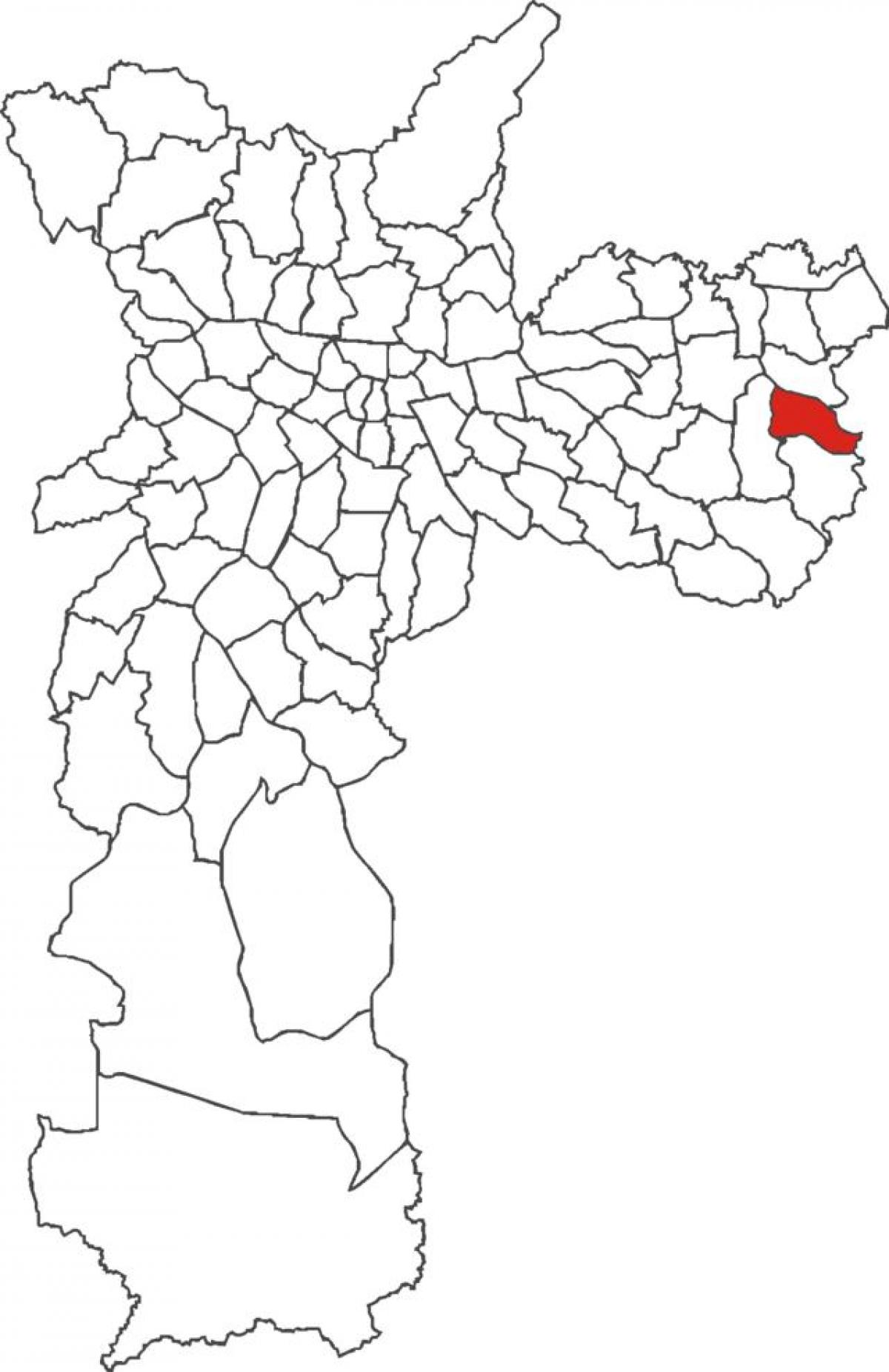 Mapa Guaianases distriktu
