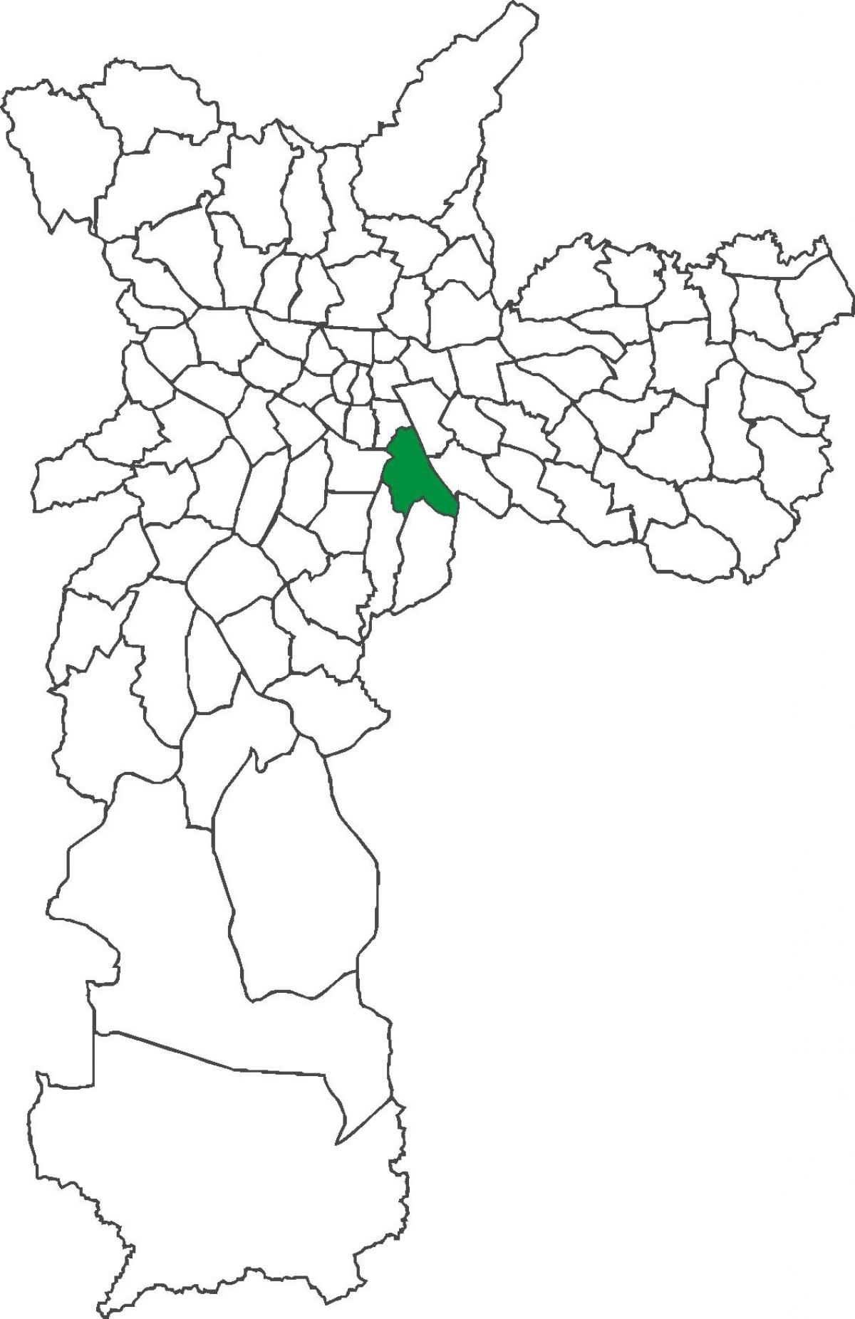 Mapa Ipiranga distriktu