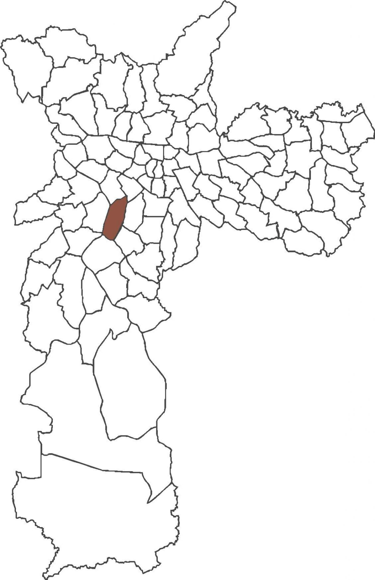 Mapa Itaim Bibi distriktu