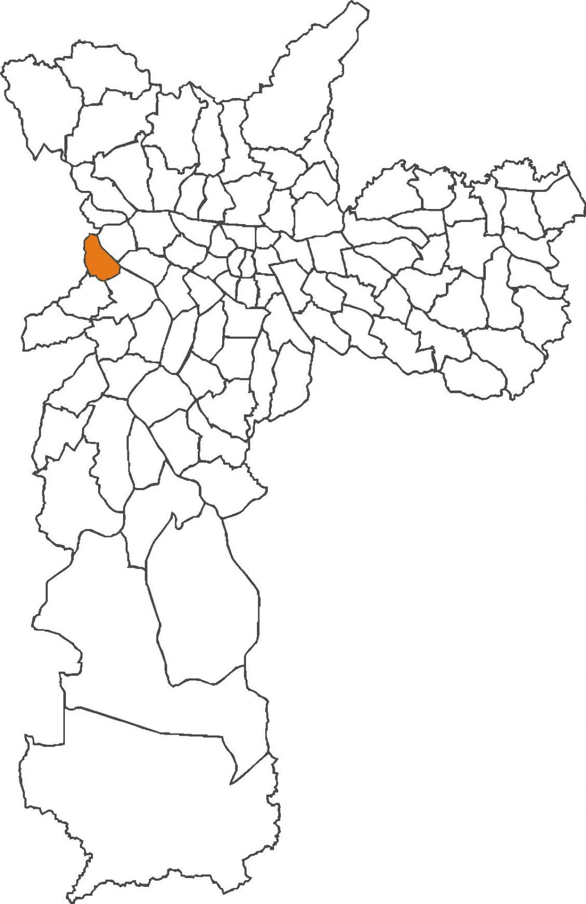 Mapa Jaguaré distriktu