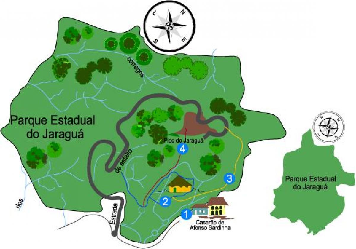 Mapa Jaraguá Park