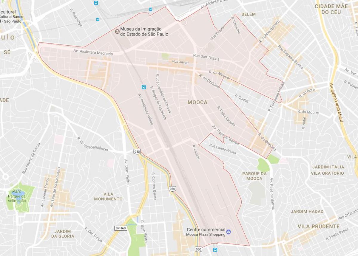 Mapa Mooca Sao Paulo