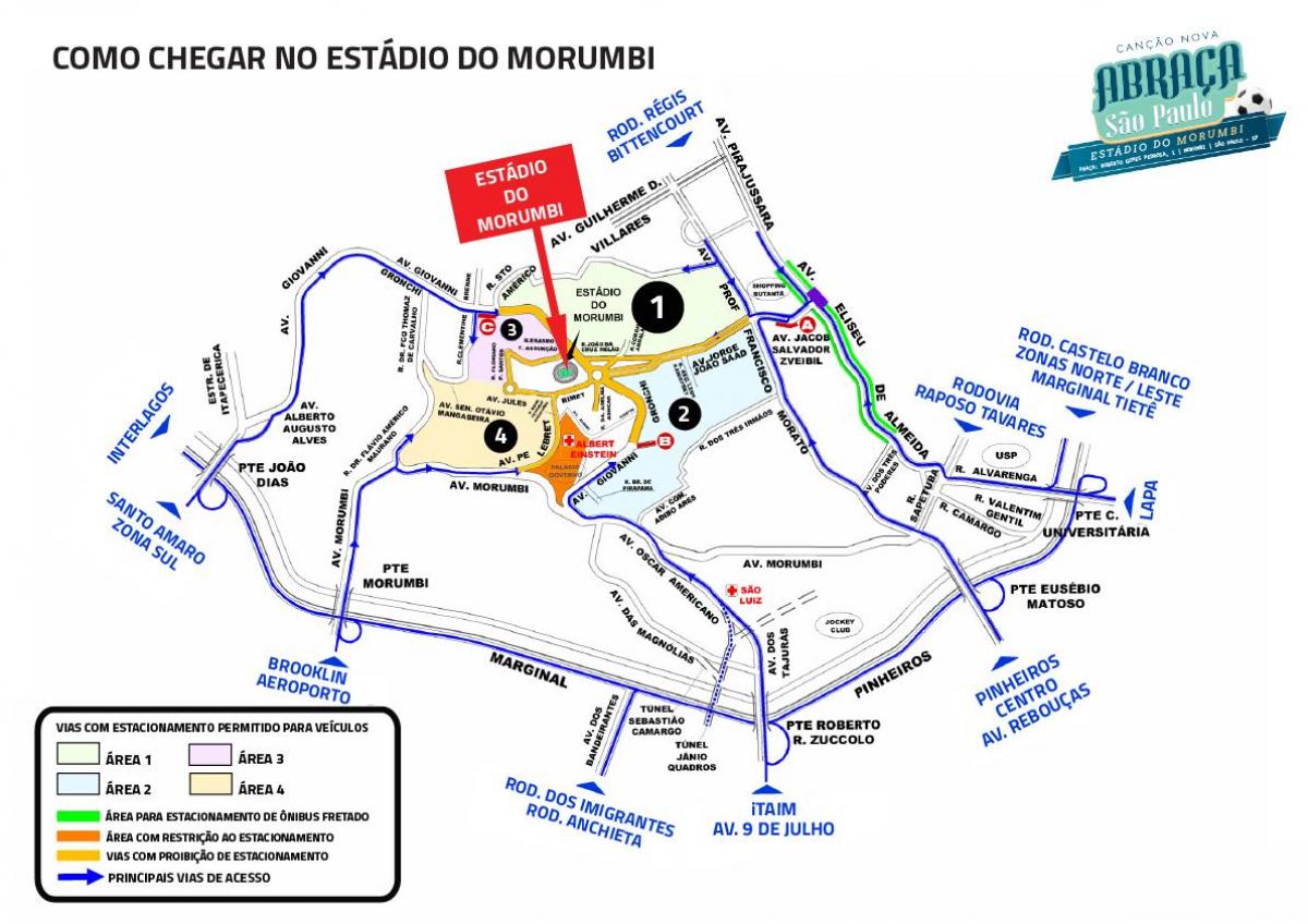 Mapa Morumbi stadion