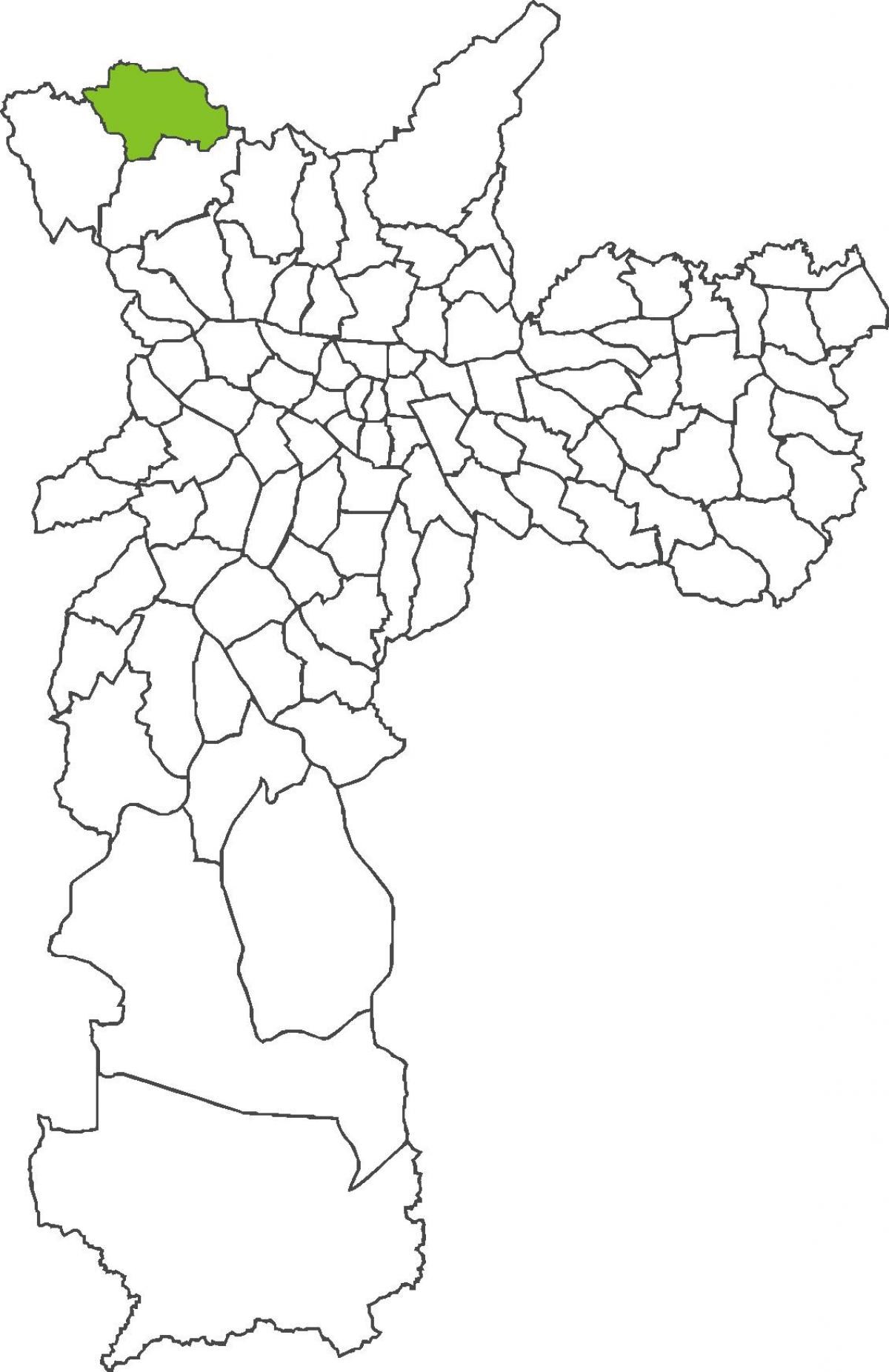 Mapa Perus distriktu