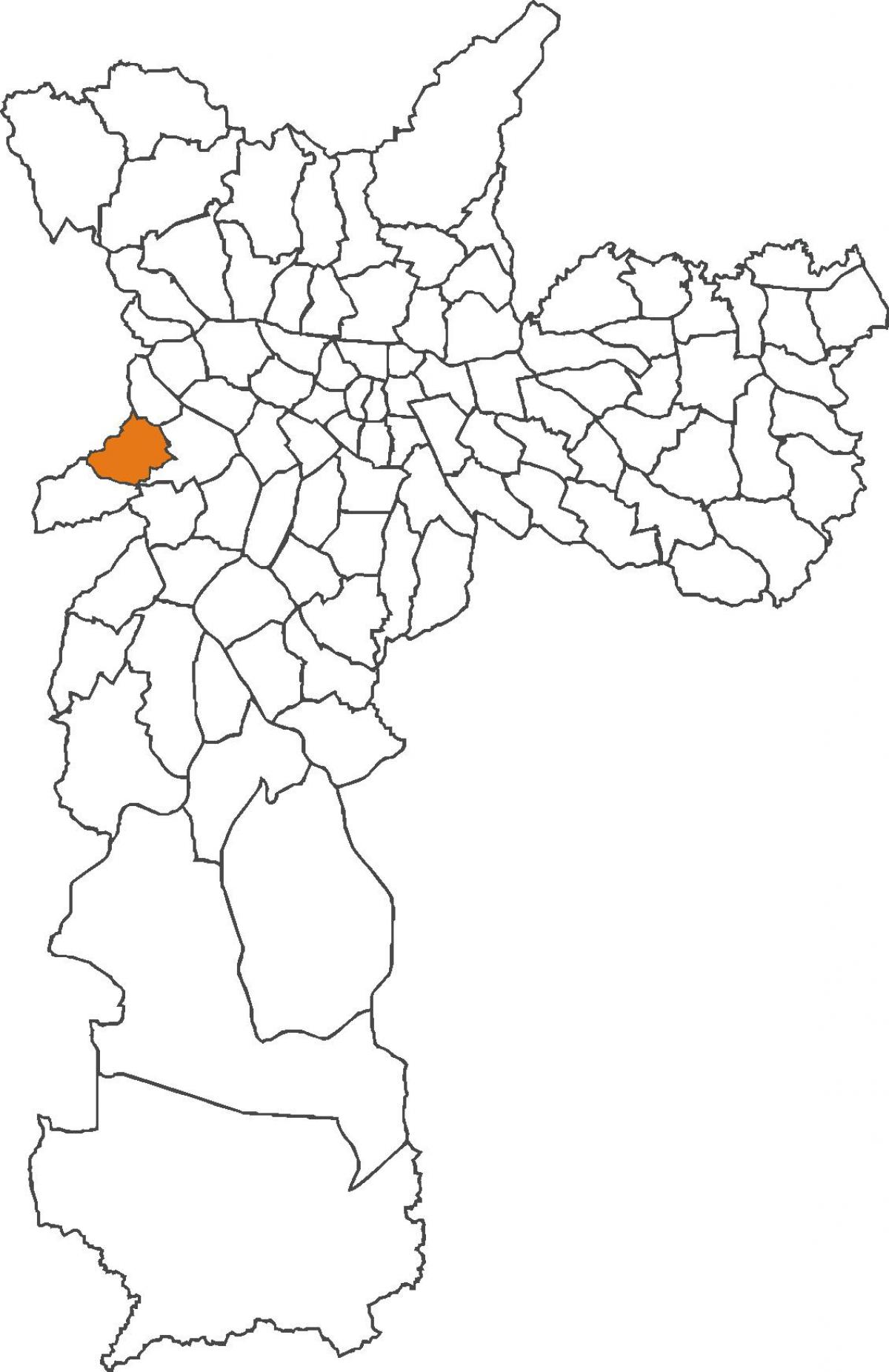 Mapa Rio pequeno šutira distriktu