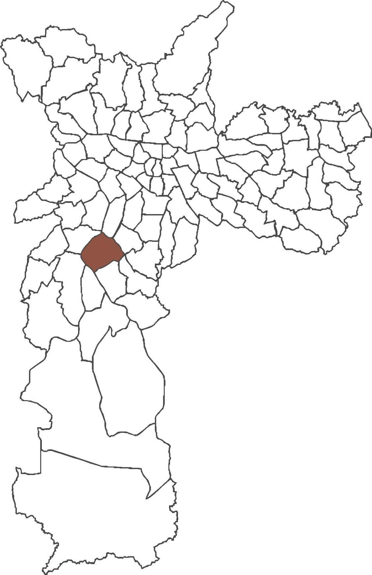 Mapa Santo Amaro distriktu
