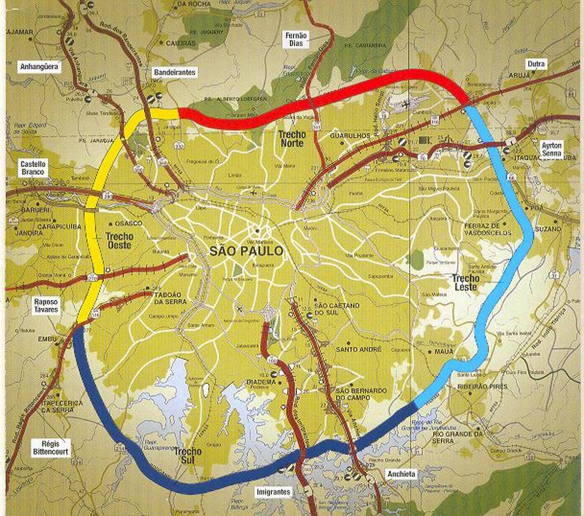 Mapa Sao Paulo washingtonu