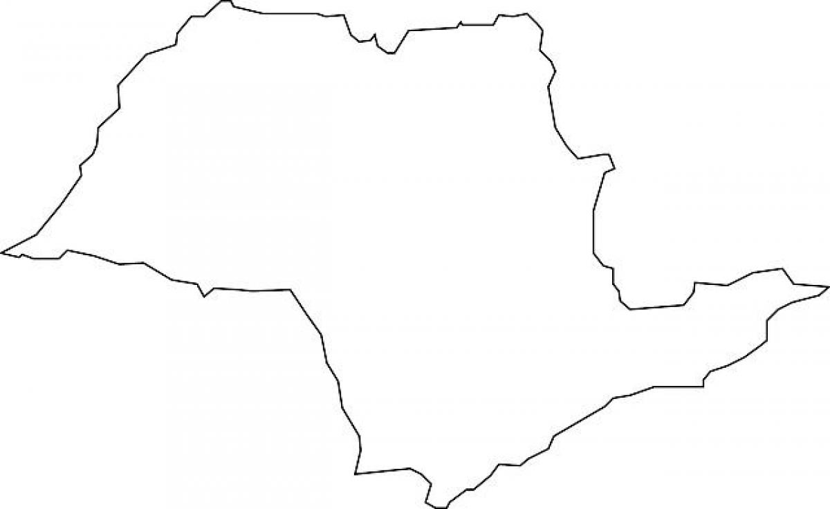 Mapa Sao Paulo vektor
