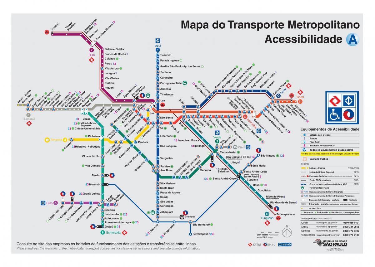 Kartu od prijevoza Sao Paulo - onemogućen Pristup