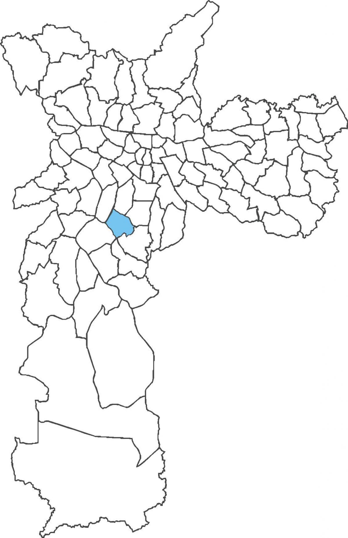 Mapa Unajmili Belo distriktu