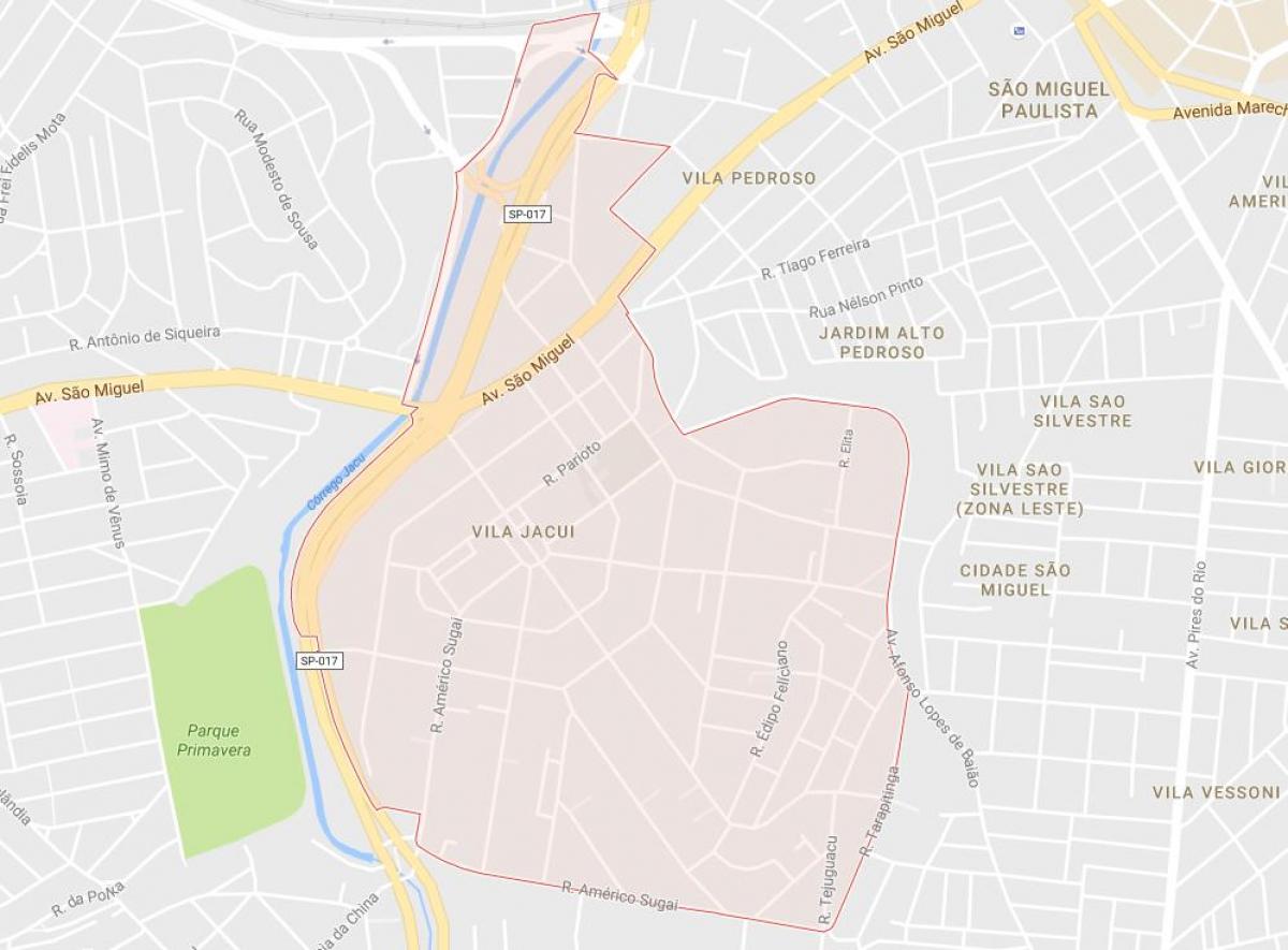 Mapa Vila Jacuí Sao Paulo