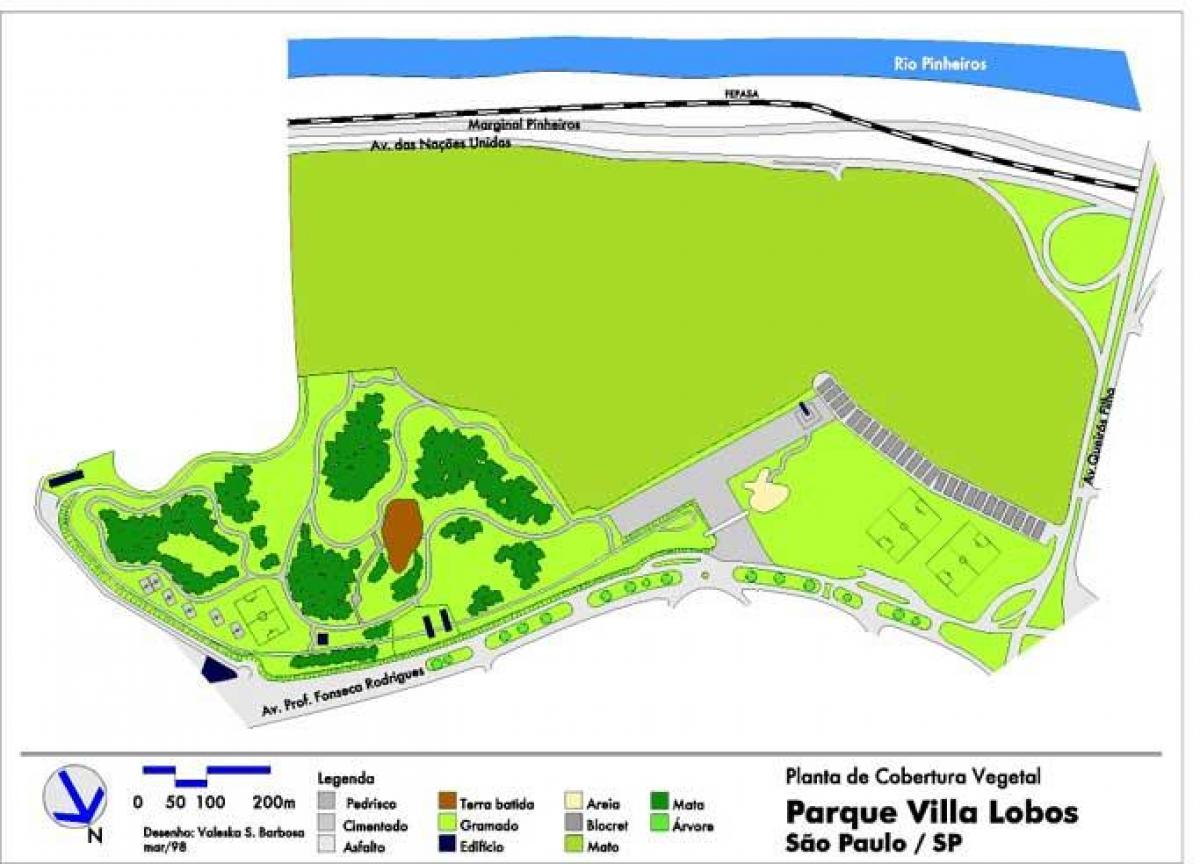 Mapa Vila lobos Park