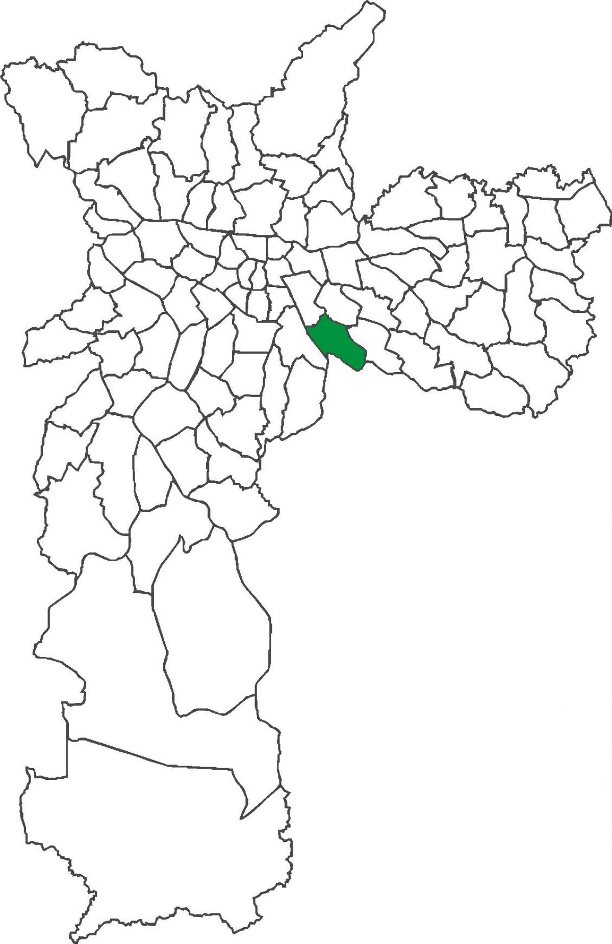 Mapa Vila Prudente distriktu