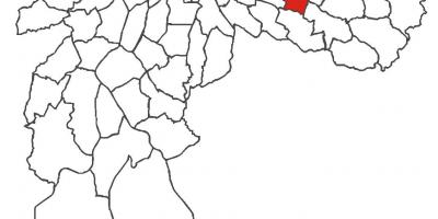 Mapa Aricanduva distriktu