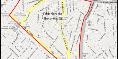 Mapa Bela Vista Sao Paulo