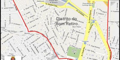 Mapa Bom Retiro Sao Paulo