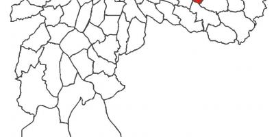 Mapa Cidade Líder distriktu