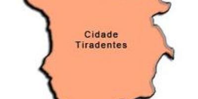 Mapa Cidade Tiradentes pod-prefektura