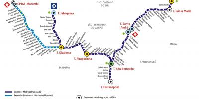 Mapa corredor metropolitano SURE