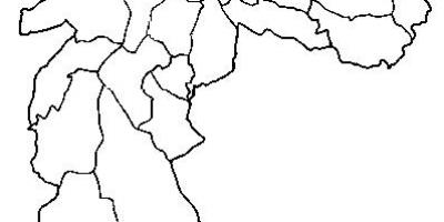 Mapa Freguesia uraditi Ó pod-prefektura Sao Paulo
