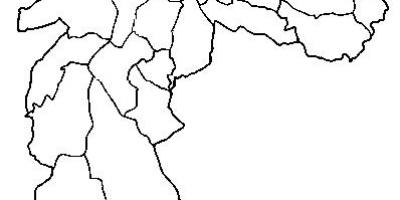 Mapa Guaianases pod-prefektura Sao Paulo