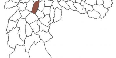 Mapa Itaim Bibi distriktu