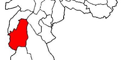 Mapa M'Boi Mirim pod-prefektura Sao Paulo