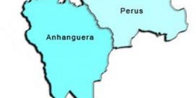 Mapa Perus pod-prefektura