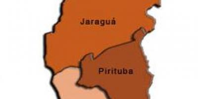 Mapa Pirituba-Jaraguá pod-prefektura