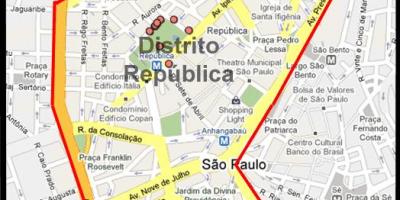 Mapa República Sao Paulo
