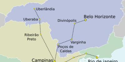 Mapa Sao Paulo TAV