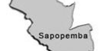 Mapa Sapopembra pod-prefektura