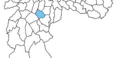 Mapa Unajmili Belo distriktu