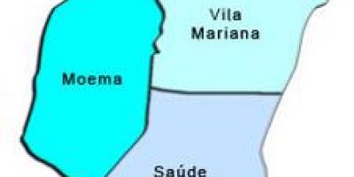 Mapa Vila Mariana pod-prefektura