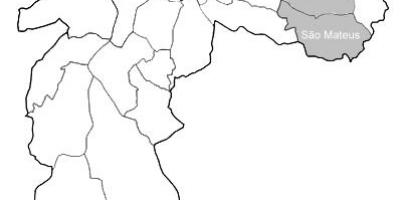 Mapa zoni Leste 1 Sao Paulo