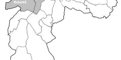 Mapa zoni Oeste Sao Paulo
