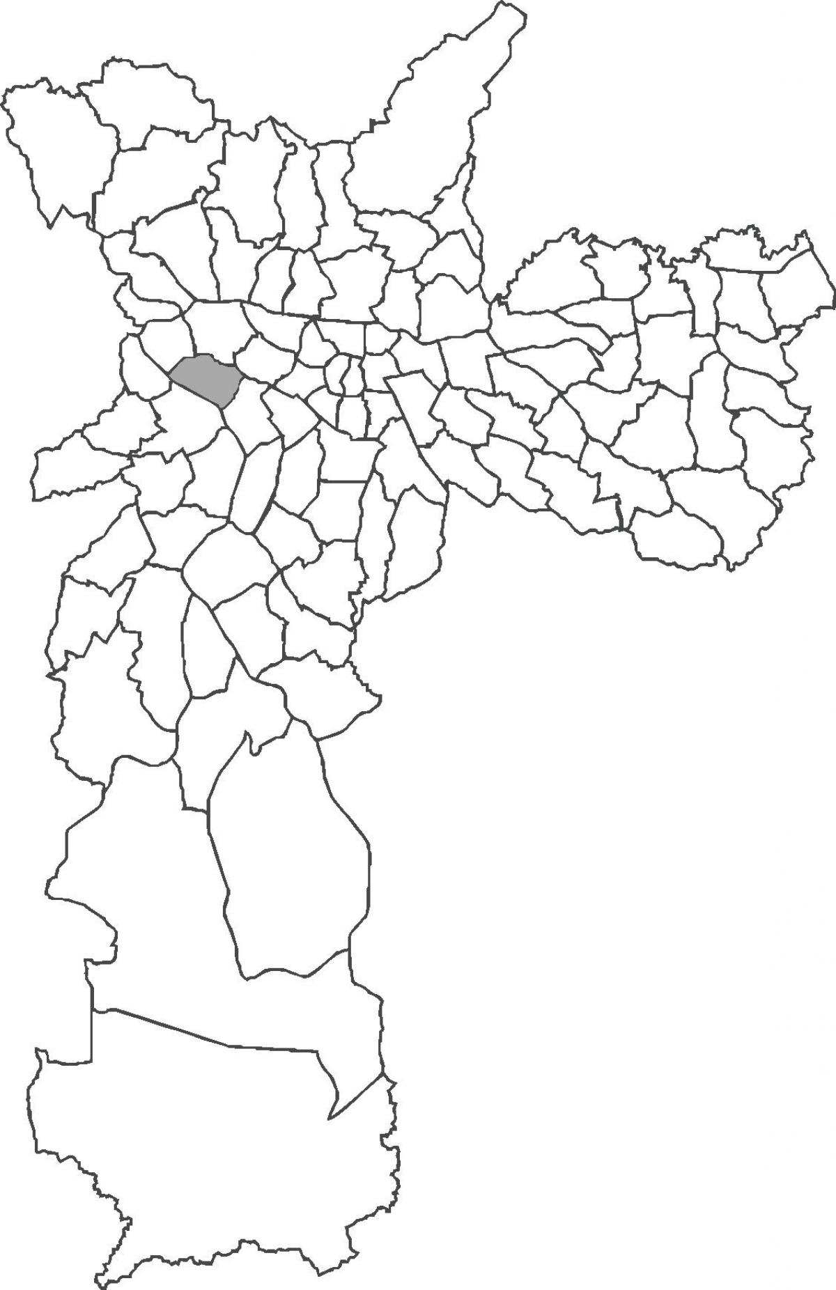 Mapa Altu de Pinheiros distriktu