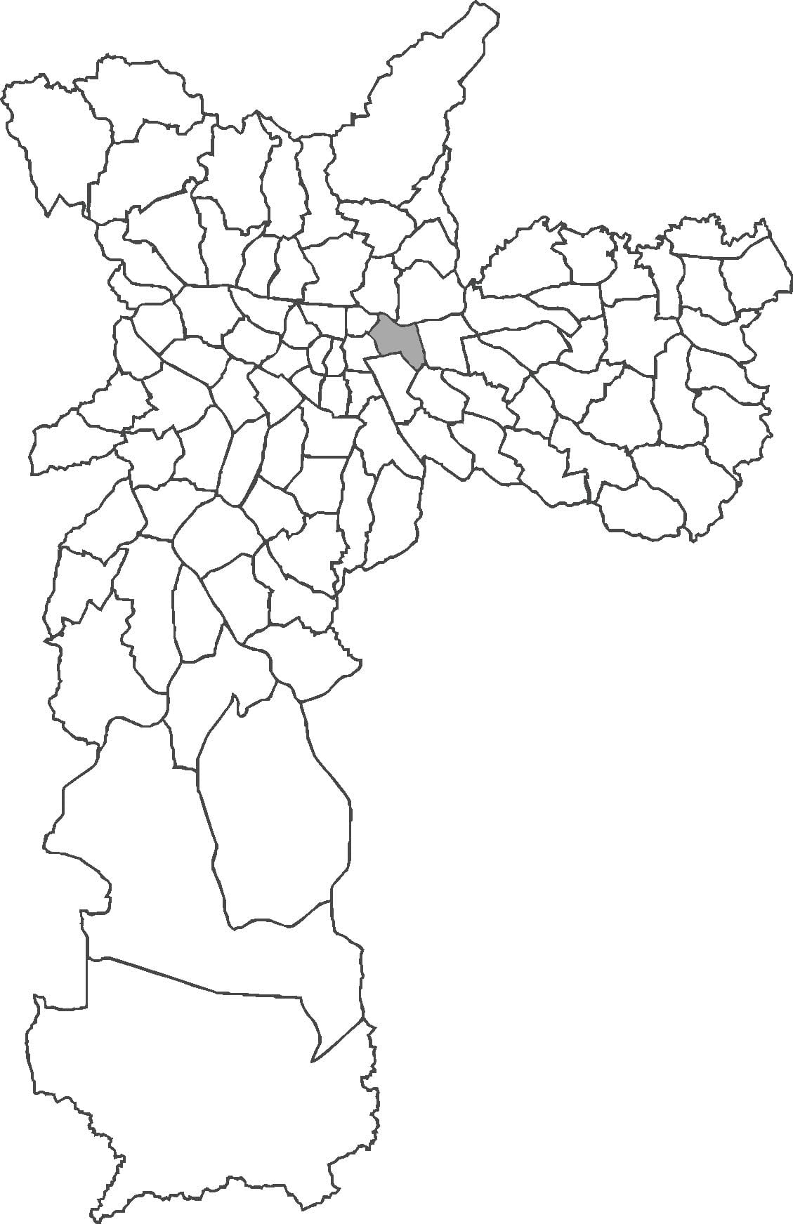 Mapa Belém distriktu