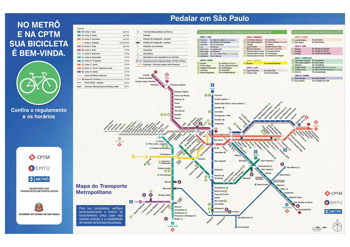 Mapi biciklizma vodič Sao Paulo