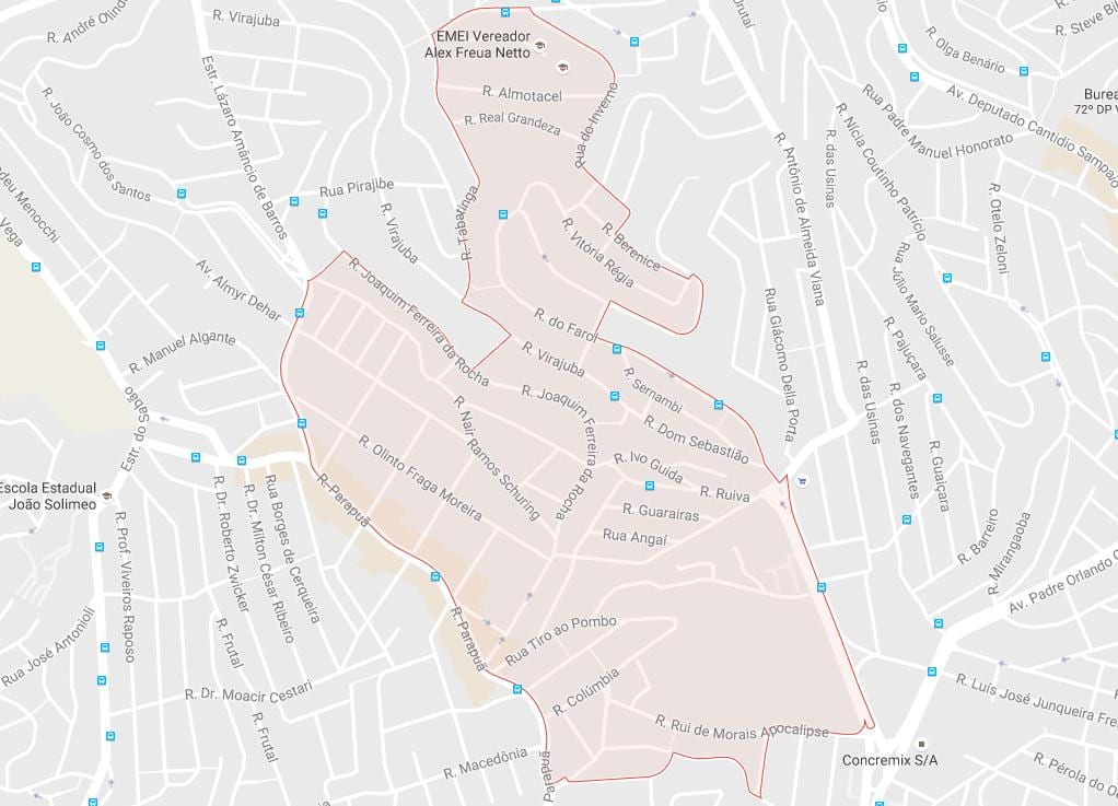 Mapa Brasilândia Sao Paulo