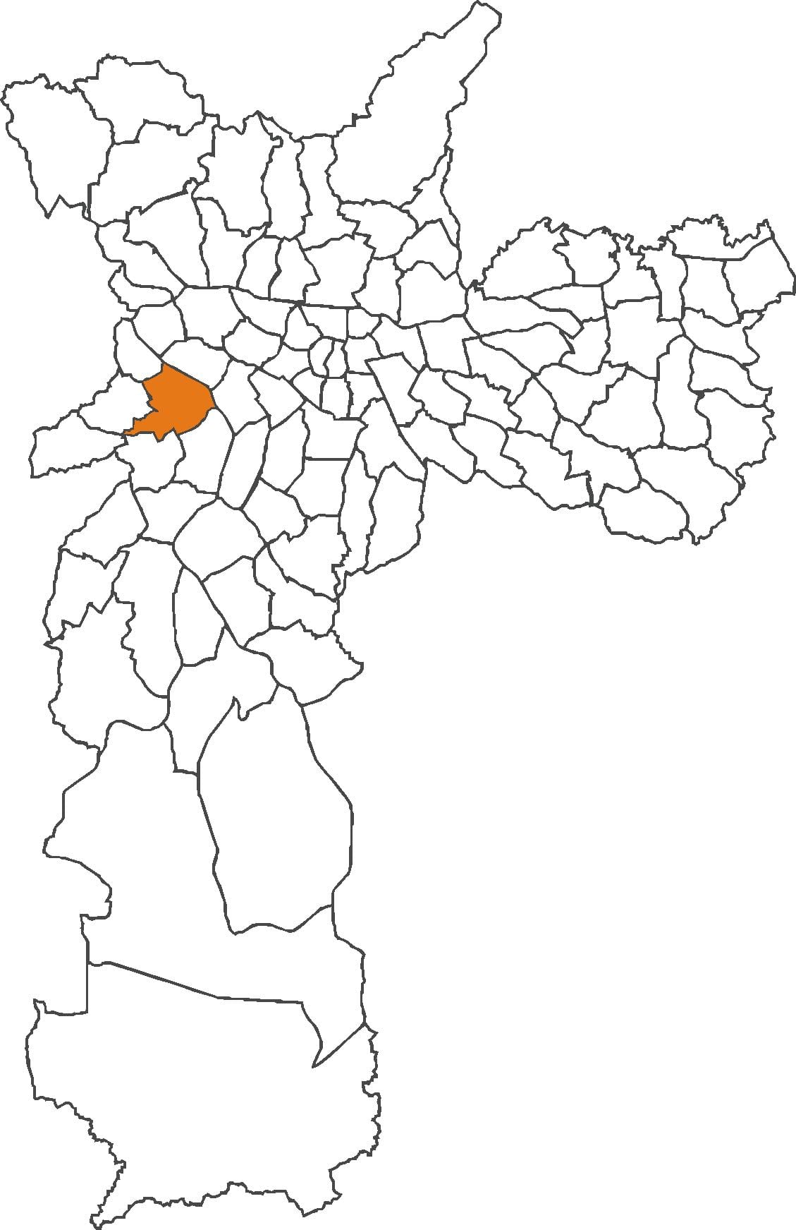 Mapa Butantã distriktu