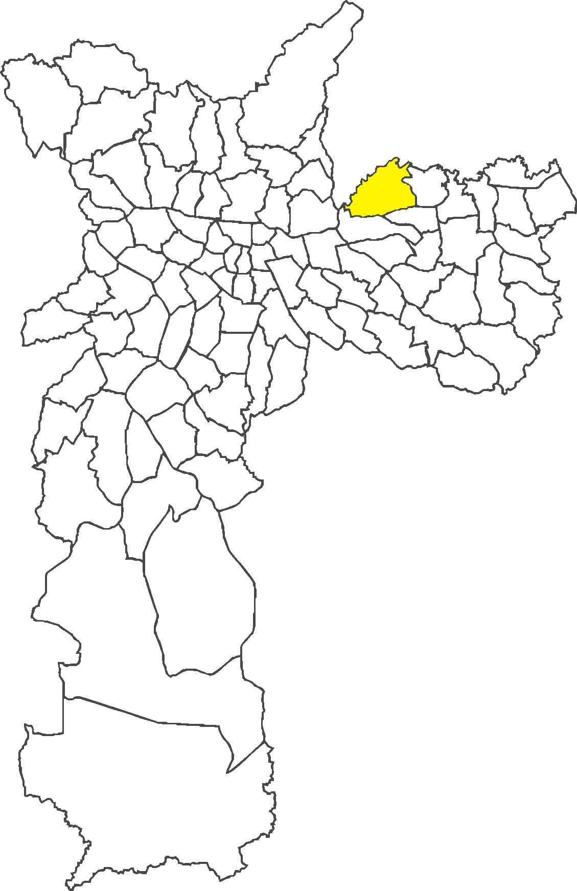 Mapa Cangaíba distriktu