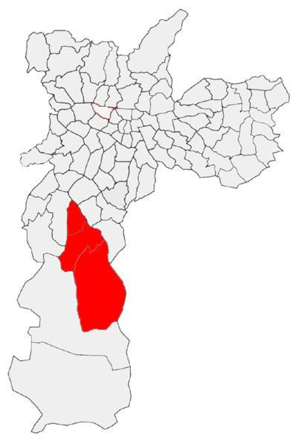 Mapa Capela uraditi Socorro pod-prefektura Sao Paulo