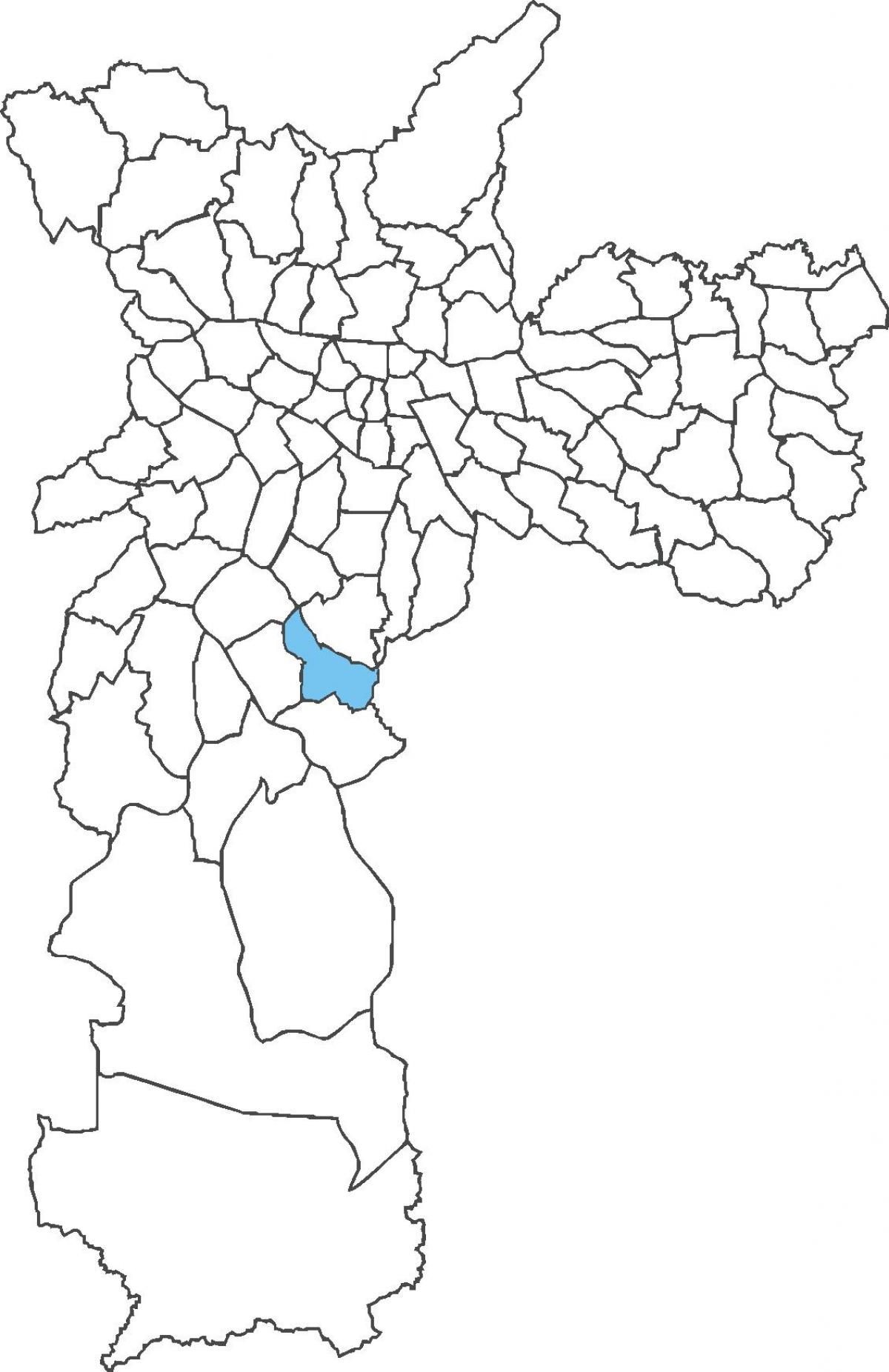 Mapa Cidade Ademar distriktu