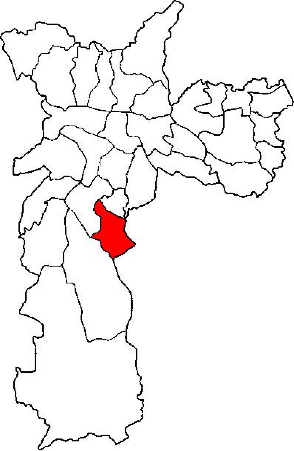 Mapa Cidade Ademar pod-prefektura Sao Paulo