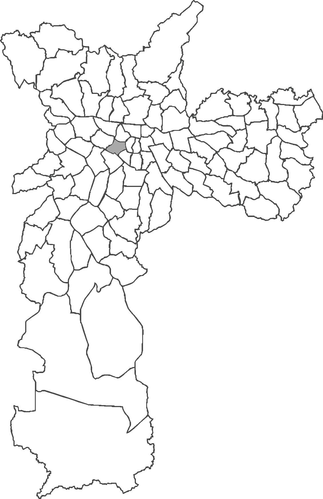 Mapa Consolação distriktu
